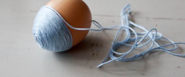 Wielkanocne jajka ze sznurka