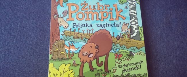 Żubr Pompik – kartonowa książeczka z okienkami – Tomasz Samojlik