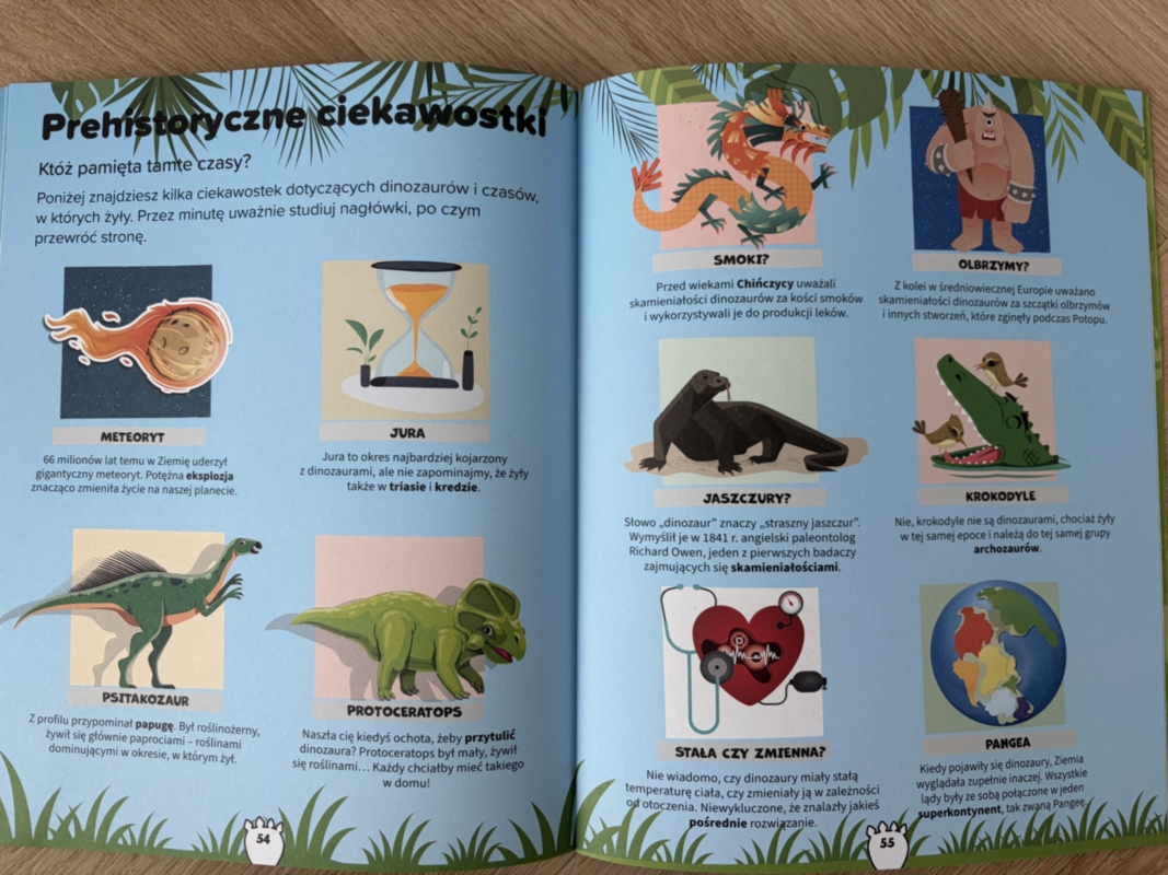 spacer wśród dinozaurów